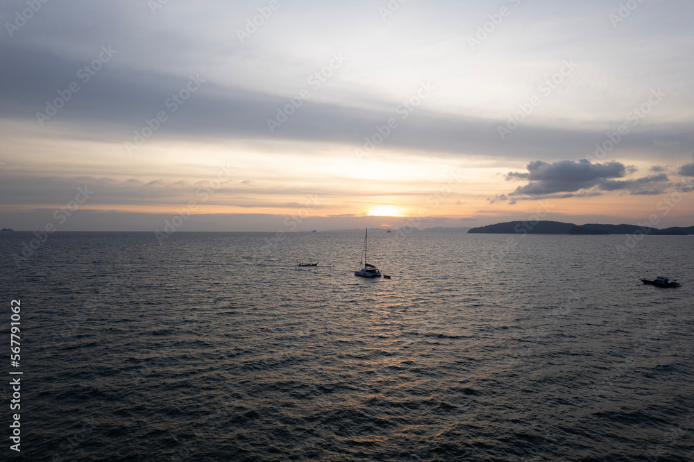 sunset over the sea sunset over the sea