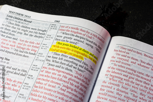 Matthew chapter 19 verse 26