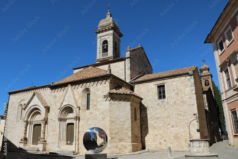 Church of San Quirico d'Orcia in San Quirico d'Orcia, Tuscany Italy