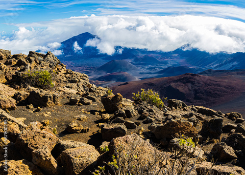 Haleakala Crater From The Pa Ka oao Cinder Cone Summit, Haleakala National Park, Maui, Hawaii, USA