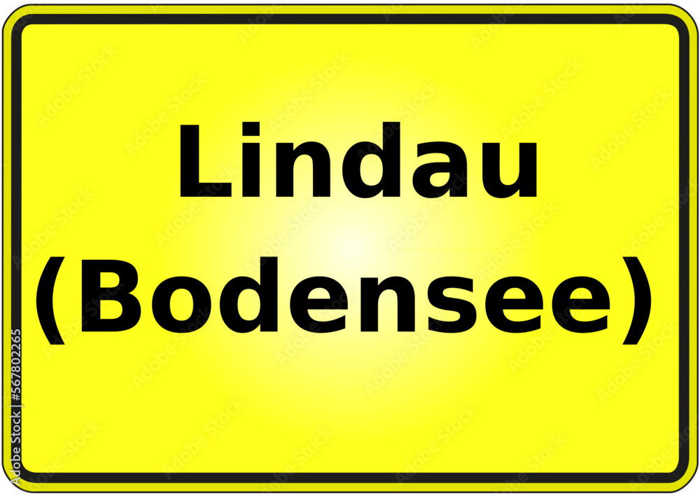 Stadteingangsschild Deutschland Stadt Lindau (Bodensee) Stadteingangsschild Deutschland Stadt Lindau (Bodensee)