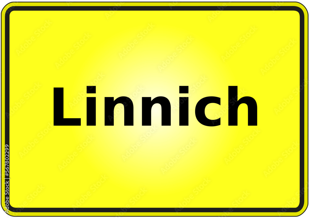 Stadteingangsschild Deutschland Stadt Linnich Stadteingangsschild Deutschland Stadt Linnich