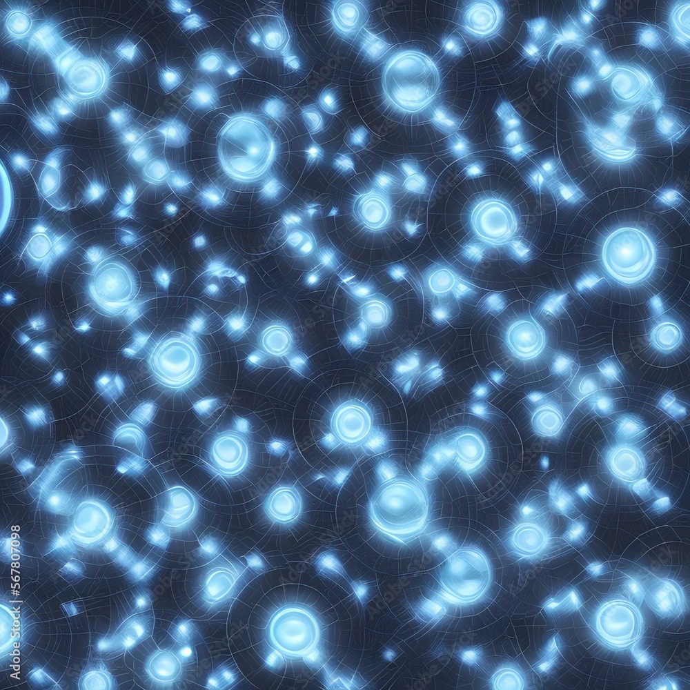 Blue glass luminaire with circles isolated on a black background. Retro style. Hypnotic effect. Blue light - generative ai Blue glass luminaire with circles isolated on a black background. Retro style. Hypnotic effect. Blue light - generative ai