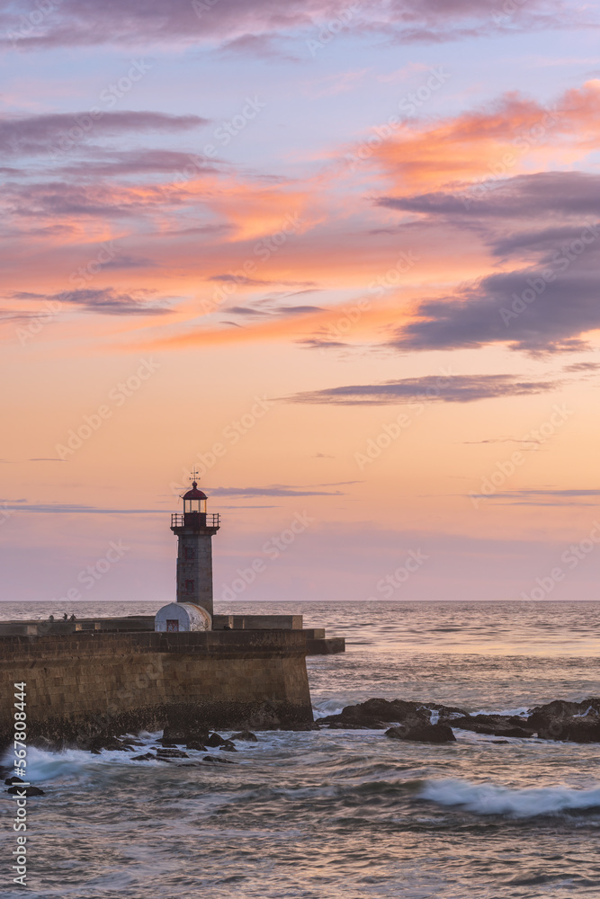 Lighthouse at dusk