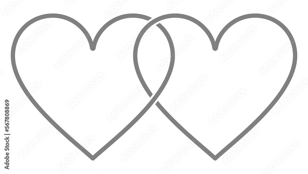 Pair of the Heart Shape Icon Symbol. Romance Couple in Love Icon Symbol for Logo, Art Illustration, Apps, Website or Graphic Design Element. Format PNG Pair of the Heart Shape Icon Symbol. Romance Couple in Love Icon Symbol for Logo, Art Illustration, Apps, Website or Graphic Design Element. Format PNG