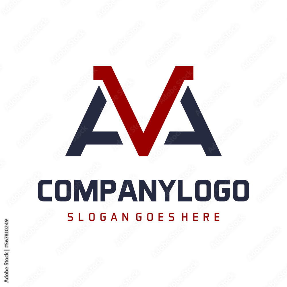 letter ava logo concept deign vector Stock Vector | Adobe Stock