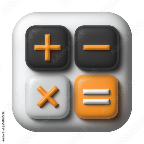 Calculator 3D application icon