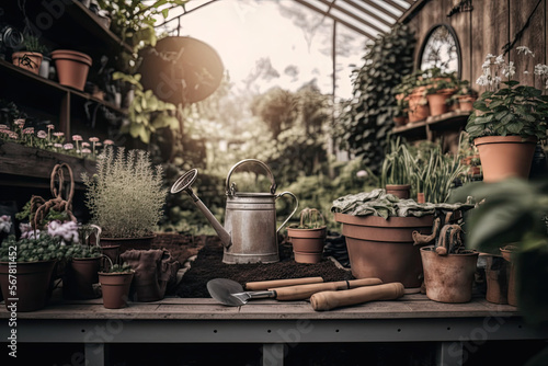 pots in the garden © Alex