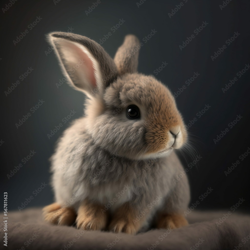 a rabbit made with needle felting a rabbit made with needle felting