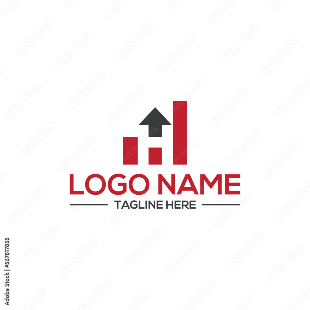 Fototapeta premium Modern Letter H logo icon design