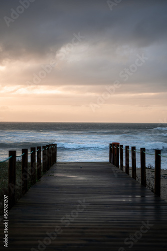 sunset on the pier