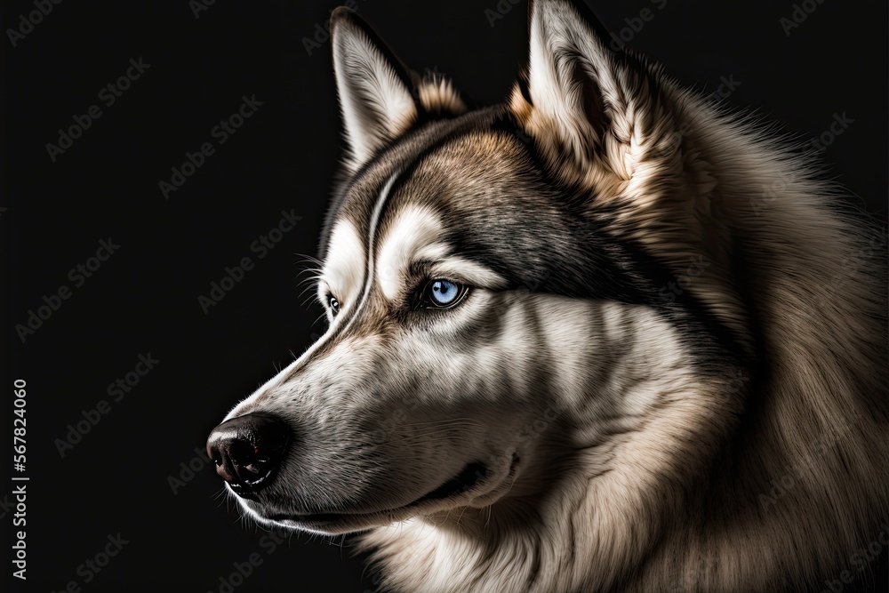 Husky dog portrait Husky dog portrait