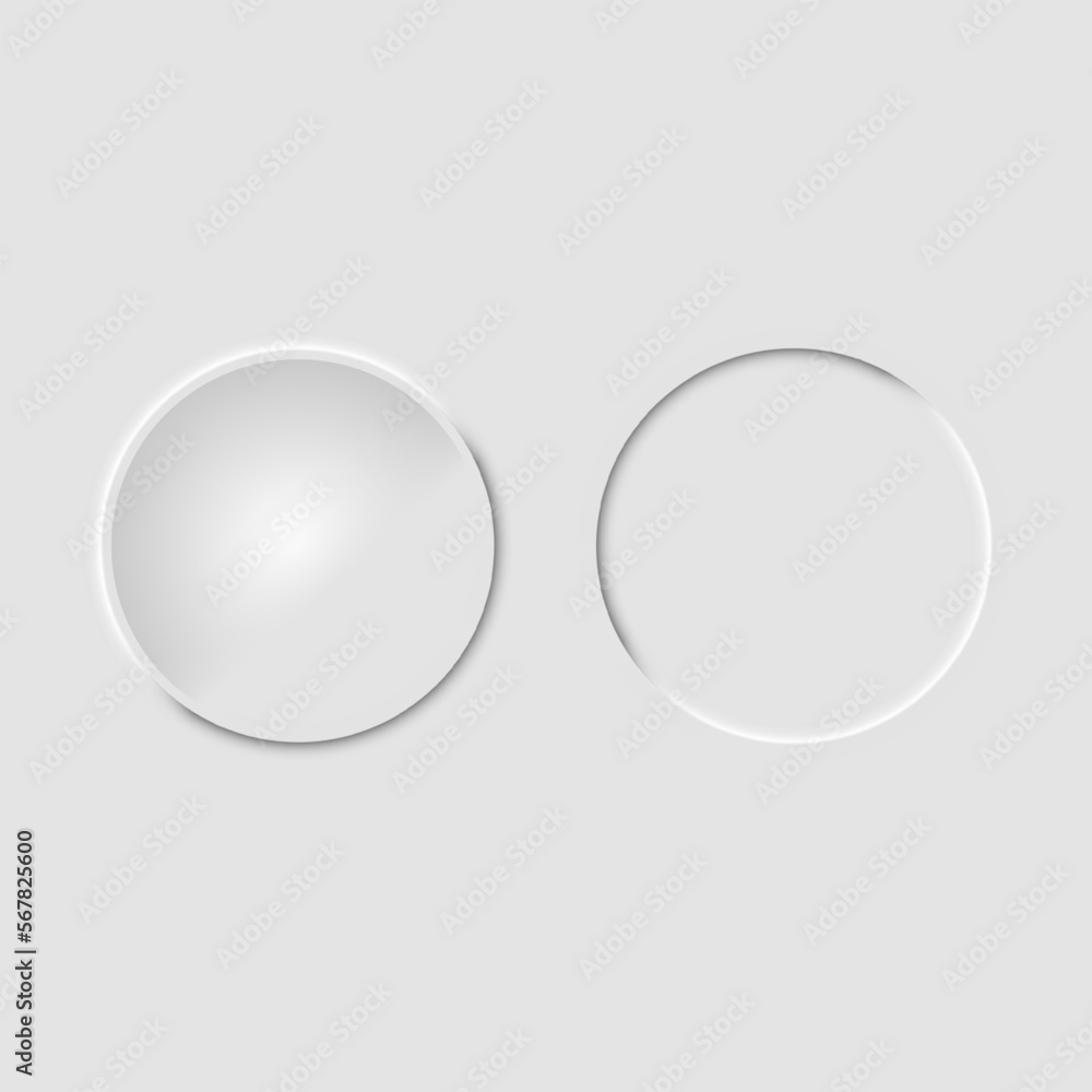 Neumorphism. Vector EPS 10. Isolated on white background Design for websites, mobile menu, navigation and apps Neumorphism. Vector EPS 10. Isolated on white background Design for websites, mobile menu, navigation and apps