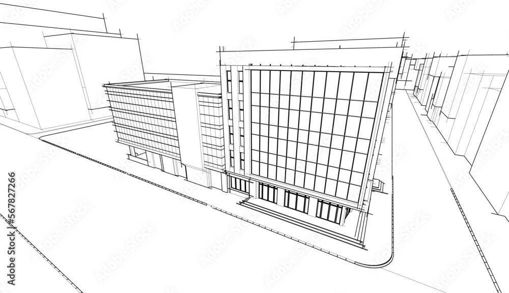 sketch of building sketch of building