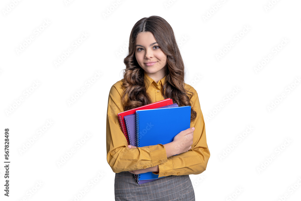 glad school student girl on background. photo of school student girl with homework. glad school student girl on background. photo of school student girl with homework.