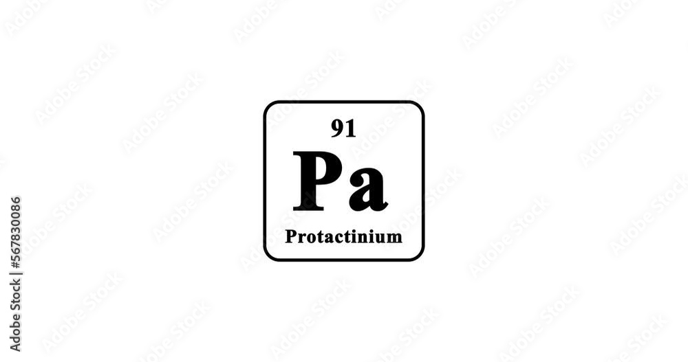 Protactinium icon animation. 91 Pa Protactinium90447 Protactinium icon animation. 91 Pa Protactinium90447