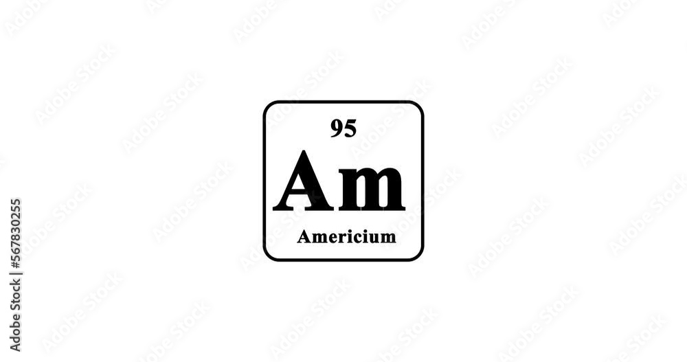 Americium icon animation. 95 Am Americium Americium icon animation. 95 Am Americium