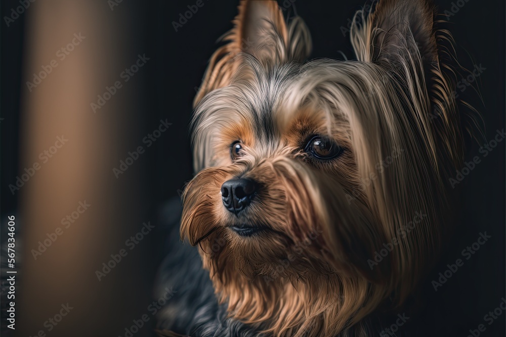 Naklejka premium Yorkshire terrier dog