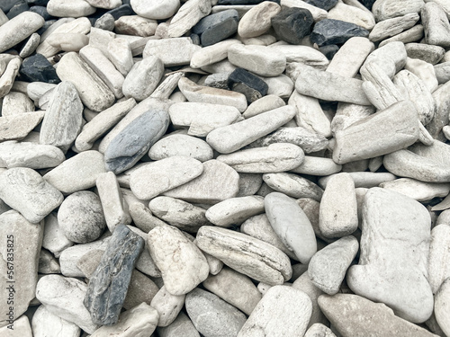 small white stone and black stone texture