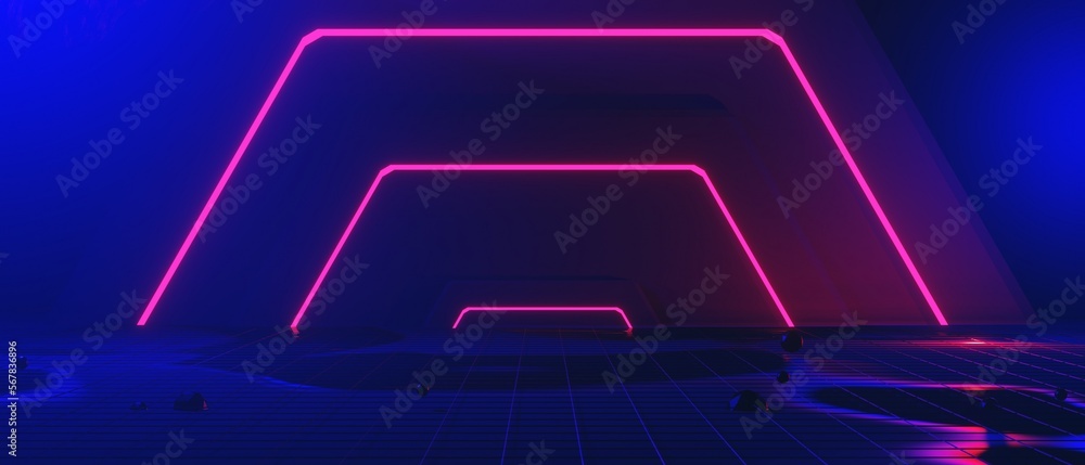 Premium Photo  3d illustration rendering of futuristic cyberpunk city gaming  wallpaper scifi background a esports gamer banner sign of neon glow versus  player challenge