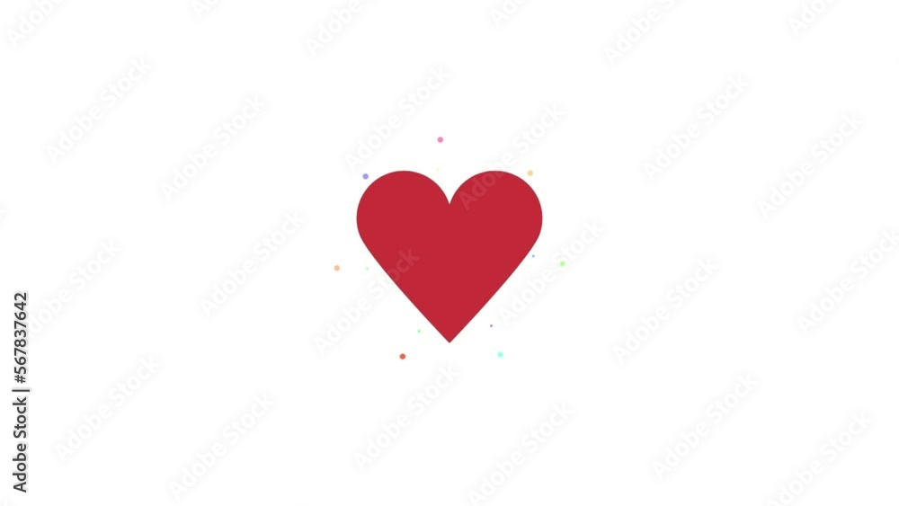 Red heart beats 3d background. Multi-colored particles render 3d. Sweets fly out of the red heart. When you click on the heart, the red background. Love Wedding Valentine's day date 4k Red heart beats 3d background. Multi-colored particles render 3d. Sweets fly out of the red heart. When you click on the heart, the red background. Love Wedding Valentine's day date 4k