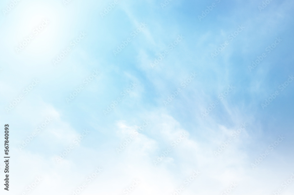 Blue sky with white cloud. The summer heaven is colorful clearing day Good weather and beautiful nature in the morning. Blue sky with white cloud. The summer heaven is colorful clearing day Good weather and beautiful nature in the morning.