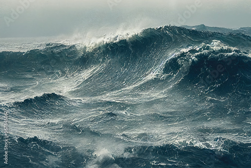 massive waves like a tsunami