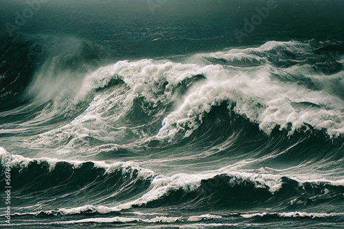 massive waves like a tsunami photo