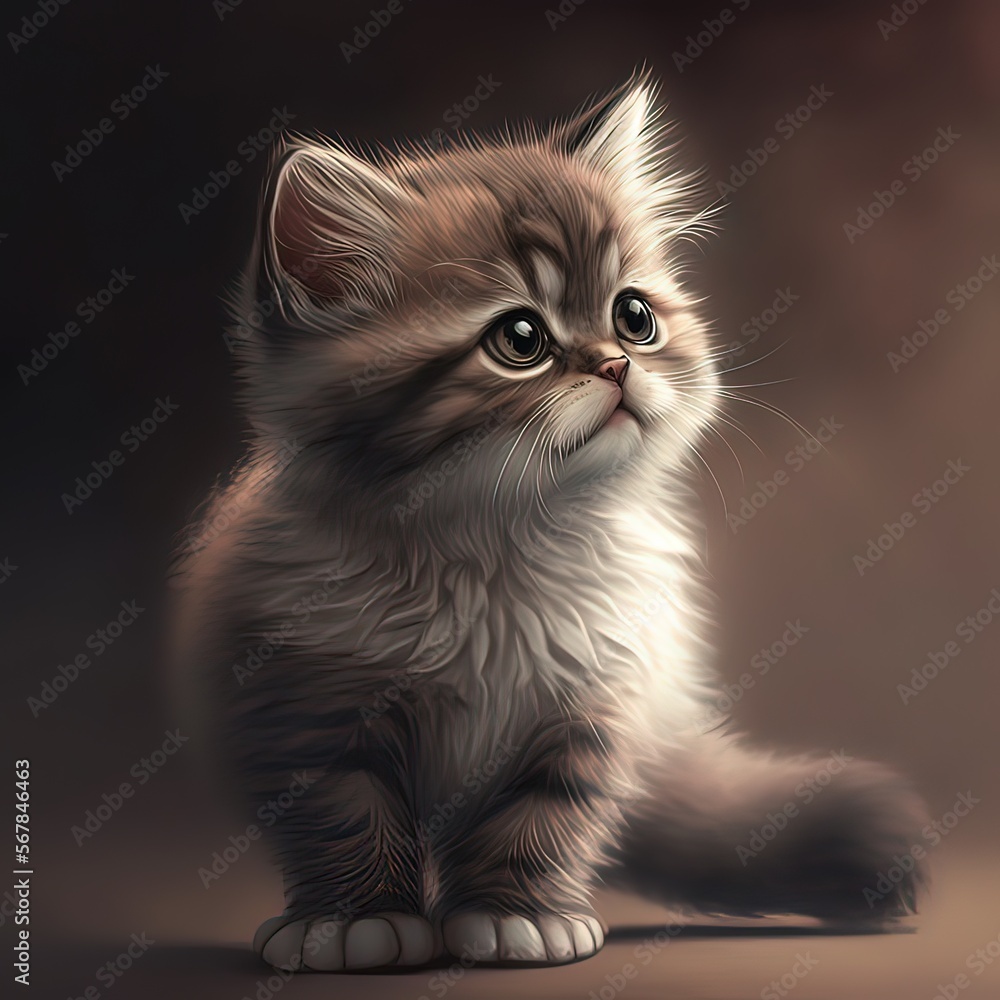 cute cat, generative artificial intelligence cute cat, generative artificial intelligence