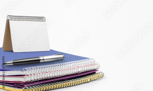 Wallpaper Mural Blank office Calendar or Planner on notebooks Torontodigital.ca