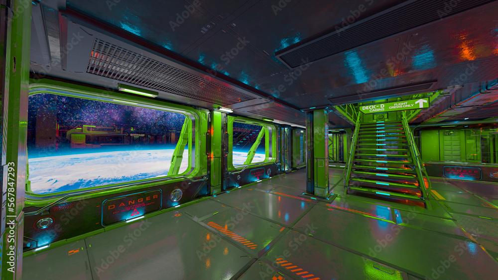 inside the space station inside the space station