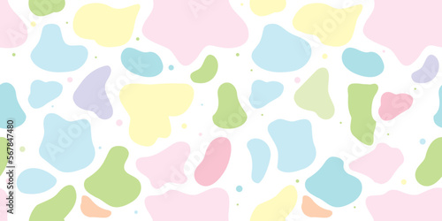 Fresh and trendy print drawing seamless repeating pattern 