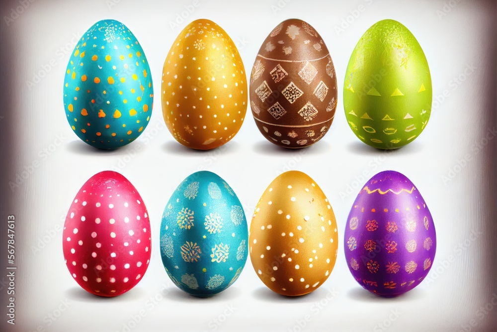 Coloured Easter eggs.
Generative AI. Coloured Easter eggs.
Generative AI.