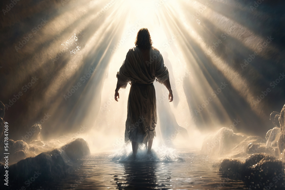jesus walking on water, walk on water, Jesus Christ walking on the sea