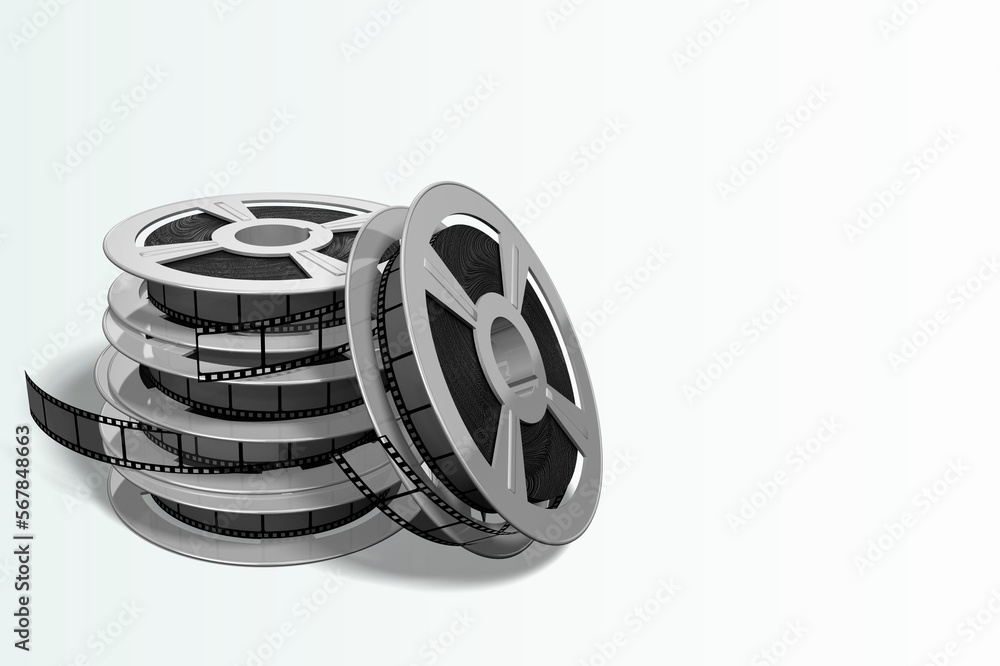 Obraz premium Vintage strip of film. Analog cinema concept