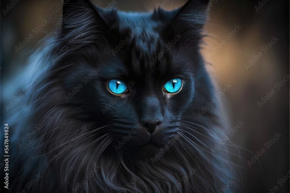 Cute cat with long hair Cute cat with long hair