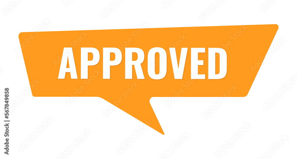 Vector illustration approved label Vector illustration approved label