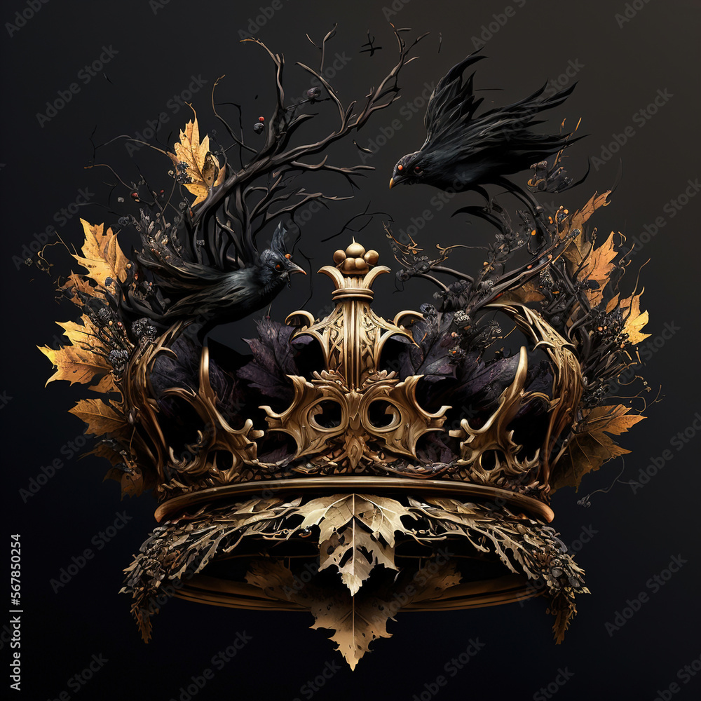 damned dark crown Illustration Stock | Adobe Stock