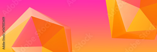 Colorful web minimal background. 3d render illustration