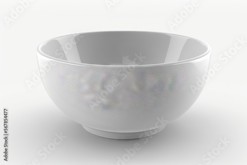  a white bowl with a design on the inside of it, on a white background, with a shadow of the bowl in the middle of the bowl.  generative ai