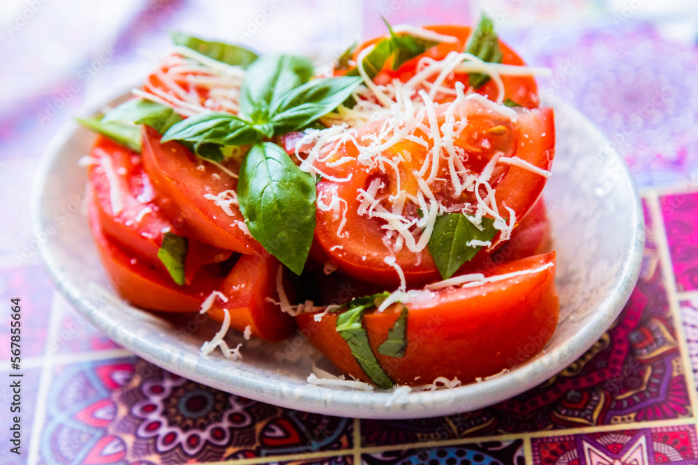 Fresh and raw tomato salad Fresh and raw tomato salad