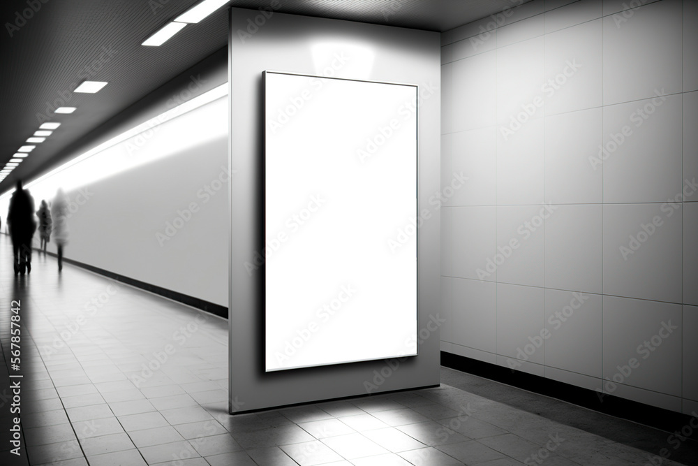 Mock up de escaparate publicitario. Mock up de escaparate publicitario.