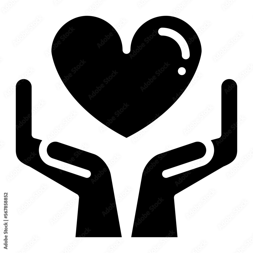 attention charity hands heart love
