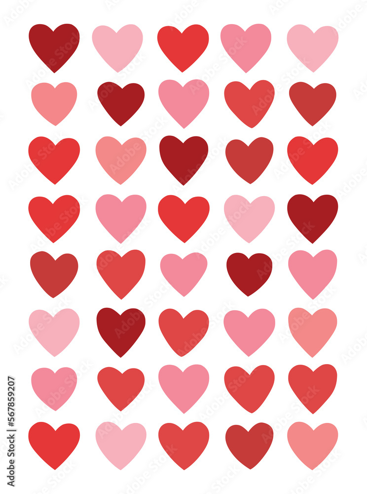 Valentines day background with heart pattern, ideal for vector illustration, Wallpaper, flyers, postcards, web template, invitation, posters, brochure, banners.