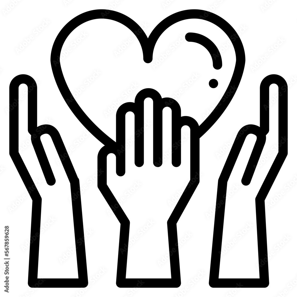 Obraz premium participate cooperate charity people love
