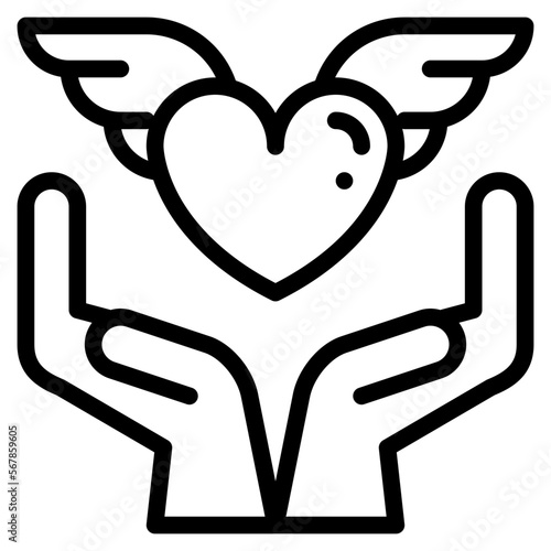 love forwarding heart wing encouragement