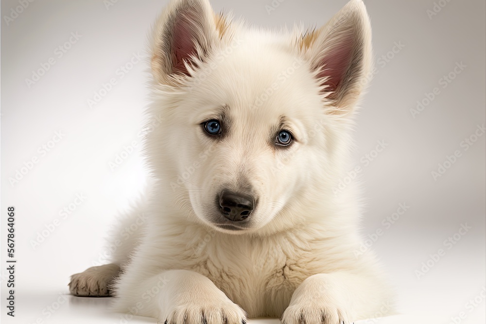 White German shepherd Puppy