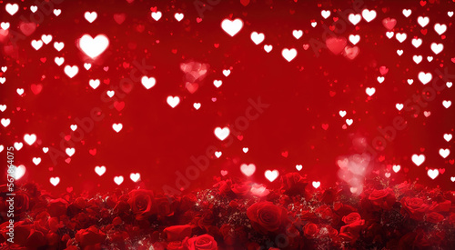 Valentine s Day Retro Background Textures - Bright and Bold Red Hearts Textures