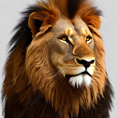 lion head portrait photo