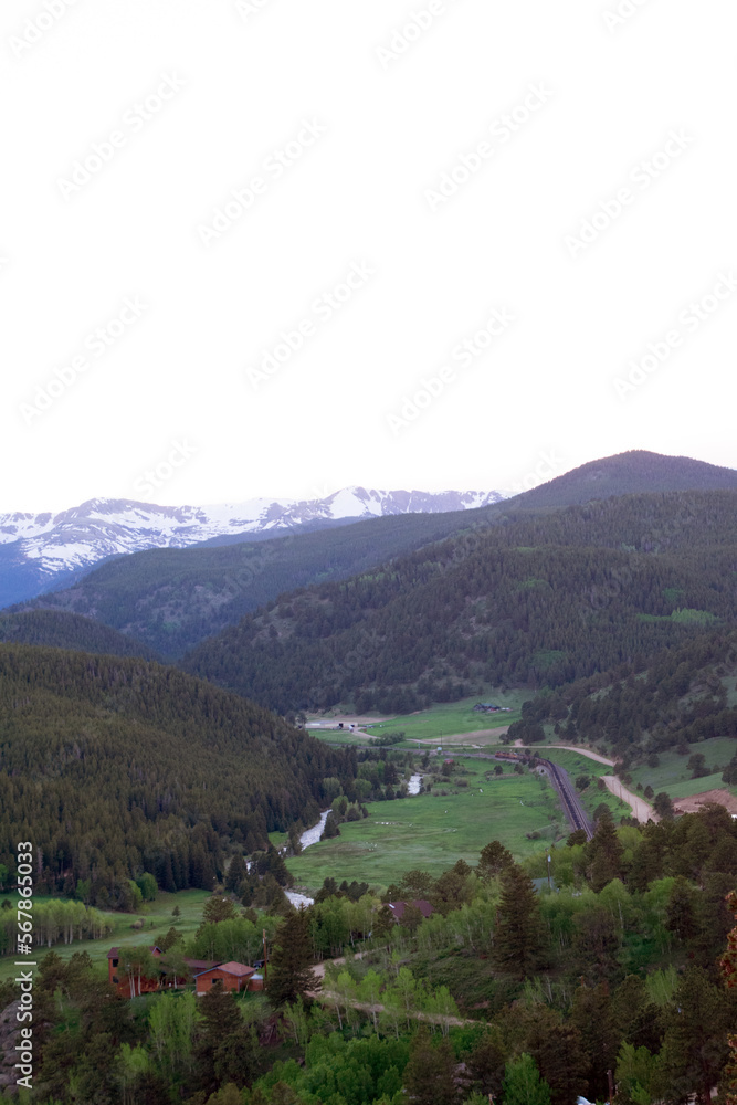 Rocky Mountain Valley in Spring